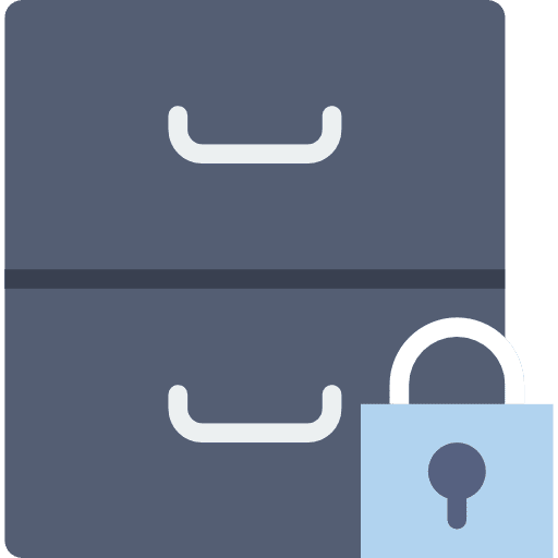 Archive interface office material archive icon