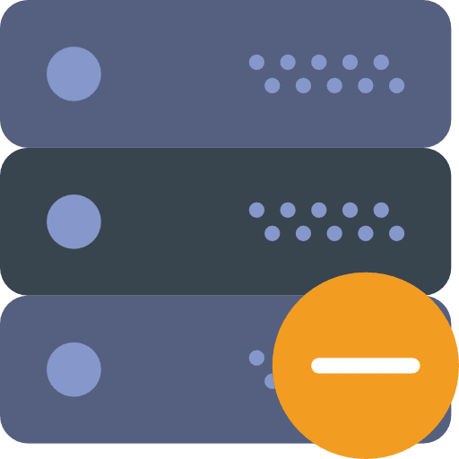 Server files technology multimedia icon