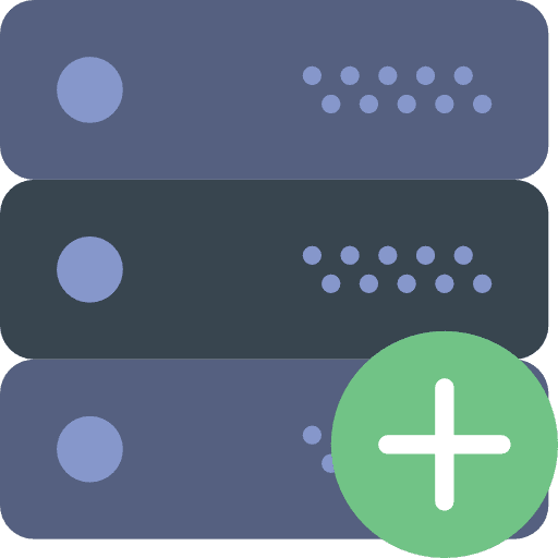 Server technology interface storage icon