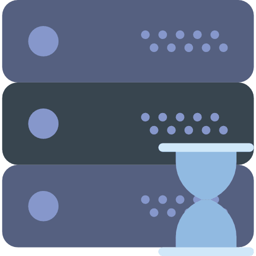 Server interface storage network icon