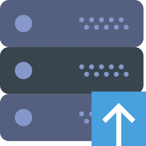 Server multimedia server files icon