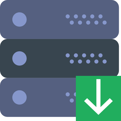 Server storage files multimedia icon