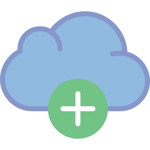 Cloud computing storage cloud computing data icon