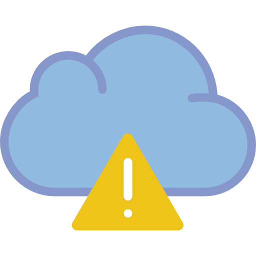 Cloud computing storage multimedia data icon