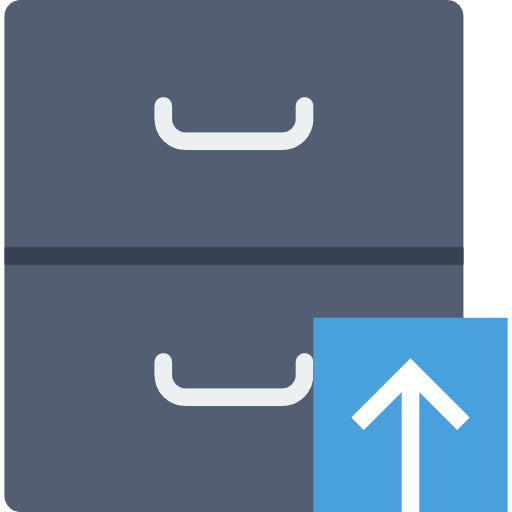 Archive storage file document icon