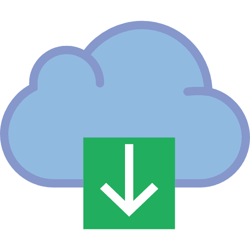 Cloud computing cloud computing multimedia cloud storage icon
