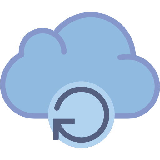 Cloud computing data multimedia interface icon