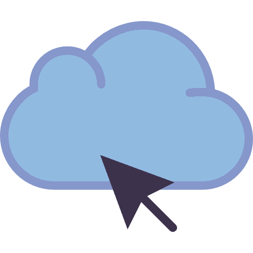Cloud computing storage interface cloud computing icon