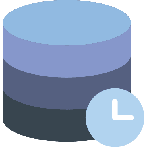 Database cloud storage server file storage icon