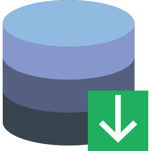 Database computing cloud computing cloud storage icon