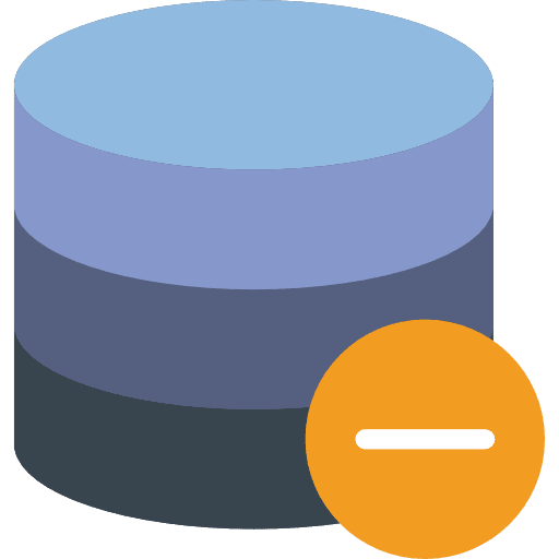 Database data storage cloud computing file storage icon