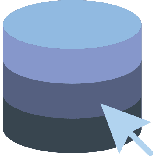 Database database interface data storage icon