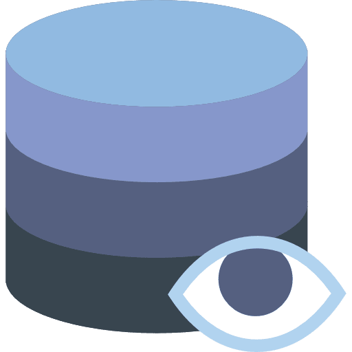 Database file storage cloud storage cloud computing icon