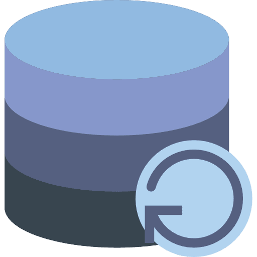 Database interface cloud storage file storage icon
