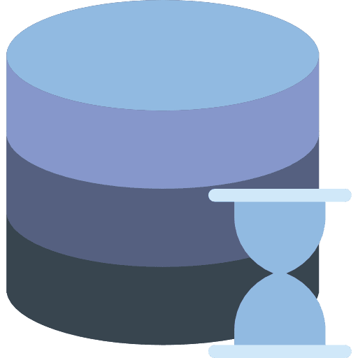 Database interface database file storage icon
