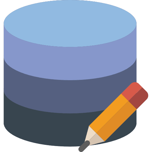 Database multimedia cloud computing database icon