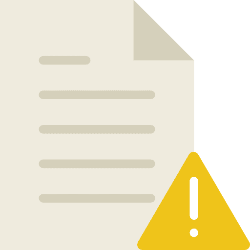 File warning archive interface icon