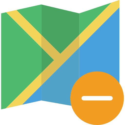 Map position orientation interface icon