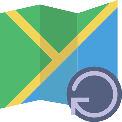 Map interface map location icon