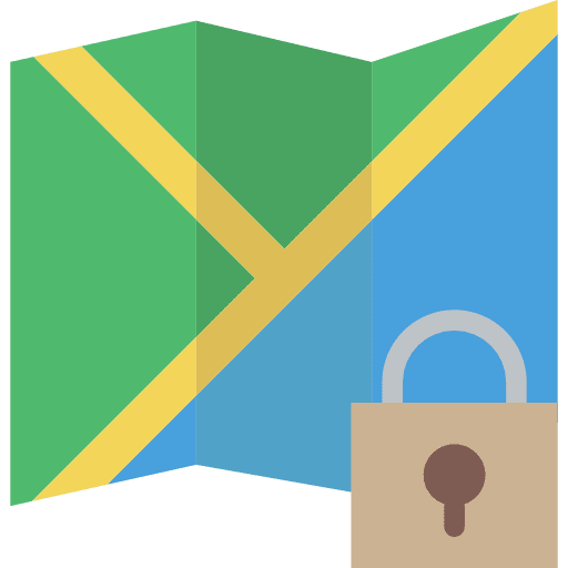 Map location orientation interface icon