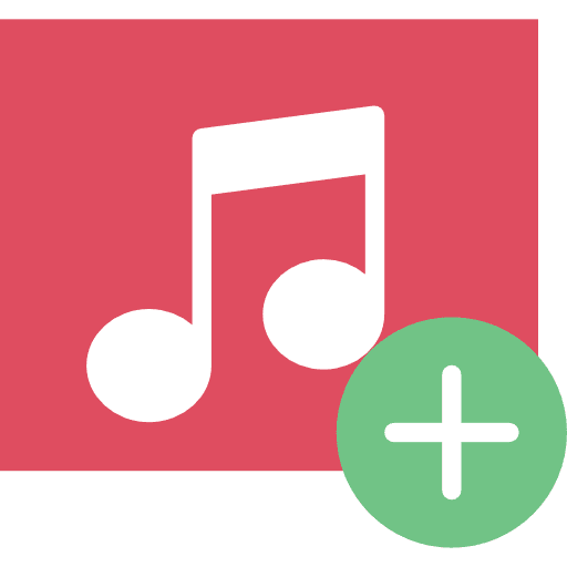 Music player interface musical note quaver icon