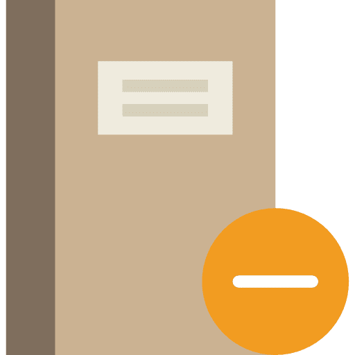 Notebook bookmark agenda business icon