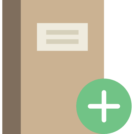 Notebook interface agenda address book icon