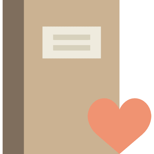 Notebook interface bookmark address book icon