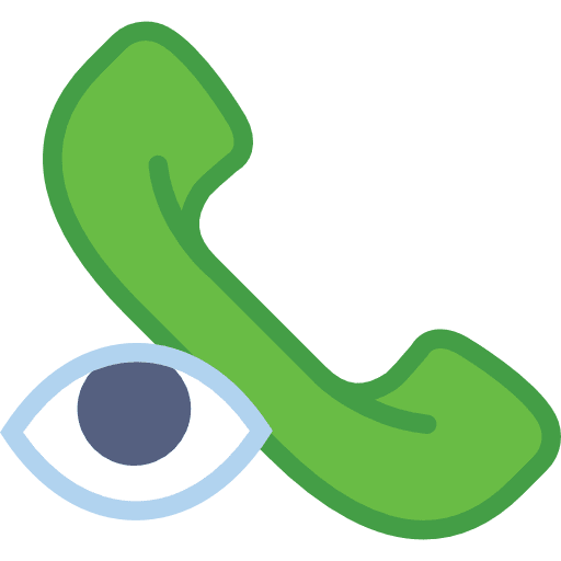 Phone call interface conversation technology icon