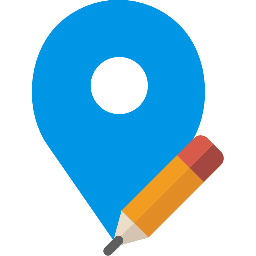 Placeholder signs map location maps and flags icon