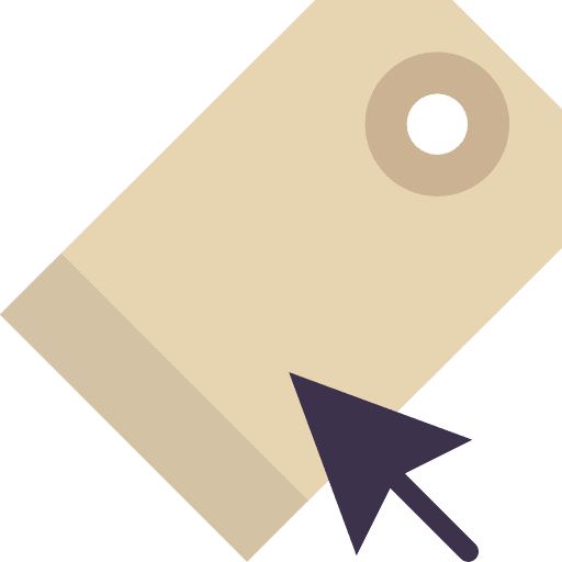 Price tag commerce shopping label icon