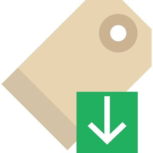 Price tag label shopping commerce icon