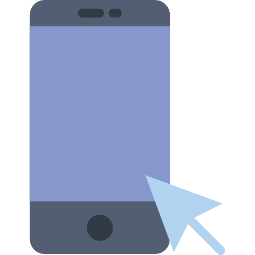 Smartphone technology touch screen smartphone icon