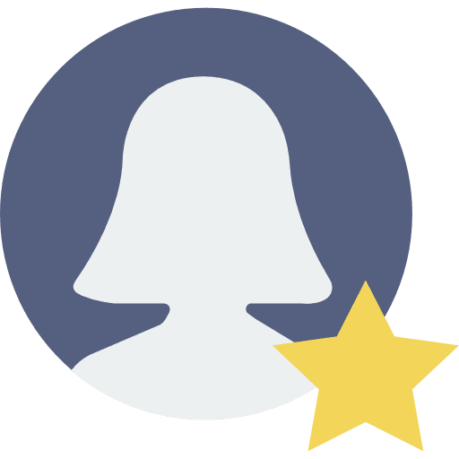 User social media interface user icon