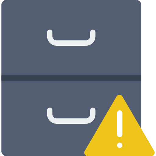 Archive storage document office material icon