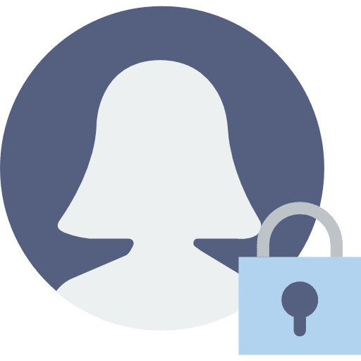 User profile social network interface icon