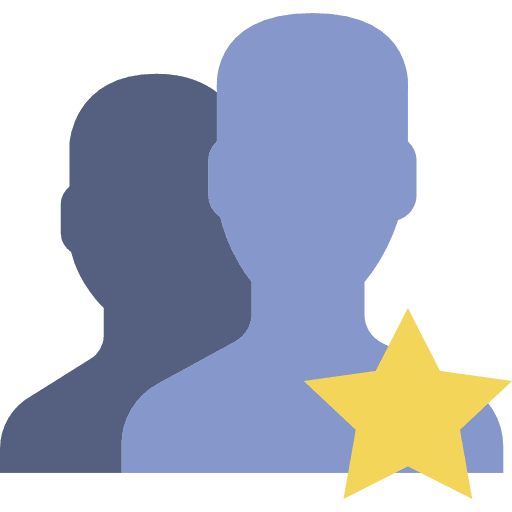 User profile interface social network icon