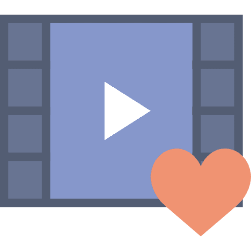 Video player interface movie multimedia option icon