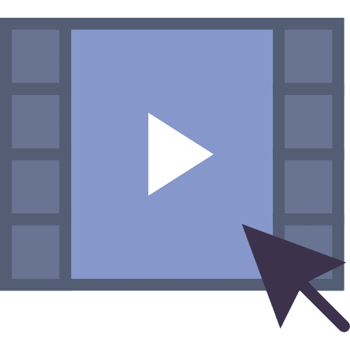 Video player interface video player video icon