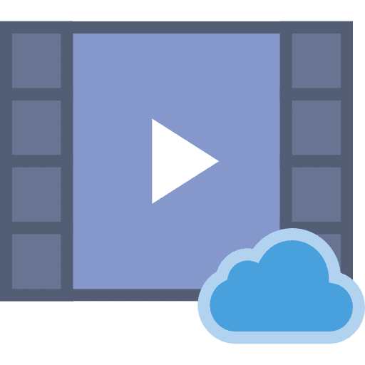 Video player movie interface play button icon