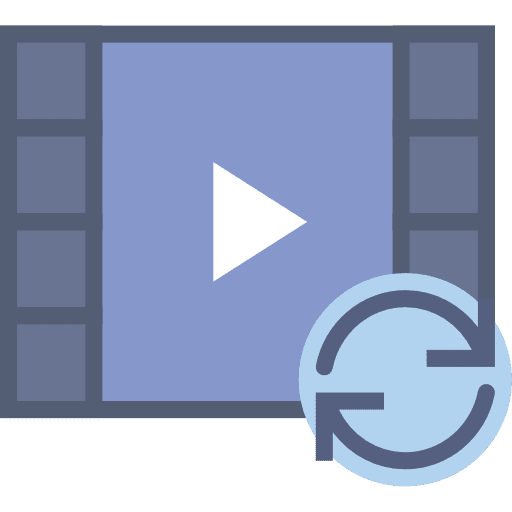 Video player movie play button interface icon