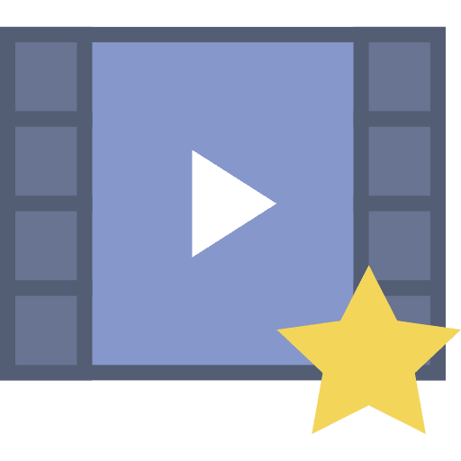 Video player movie play button multimedia icon