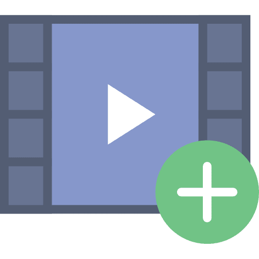 Video player multimedia play button multimedia option icon