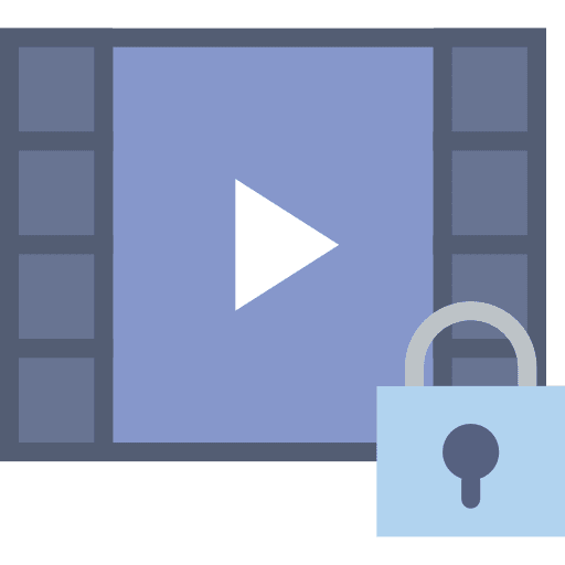 Video player video player movie play button icon