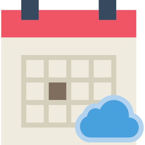 Calendar date schedule events icon