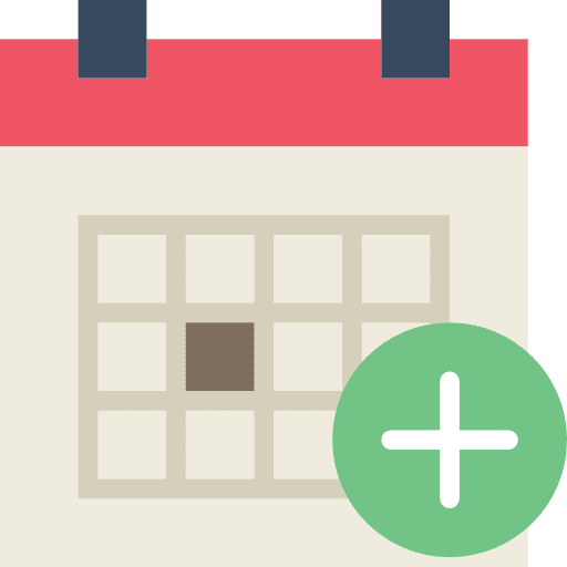Calendar events data picker schedule icon