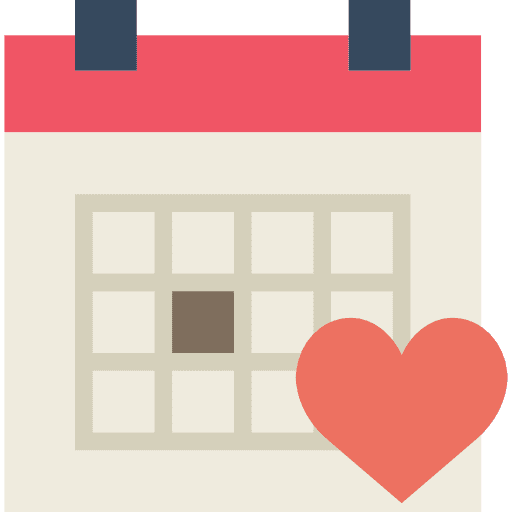 Calendar interface schedule date icon