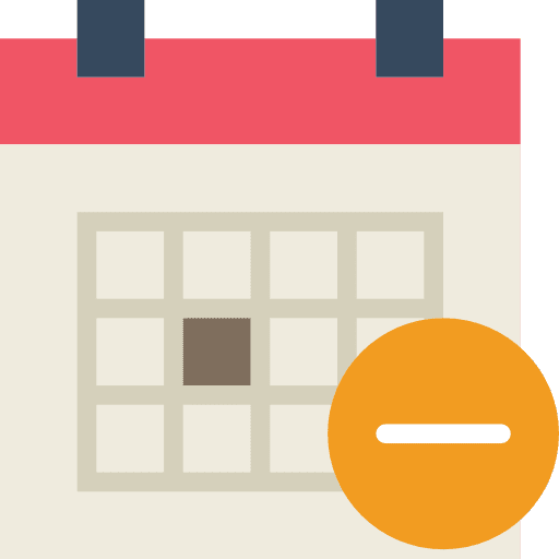 Calendar organization events schedule icon