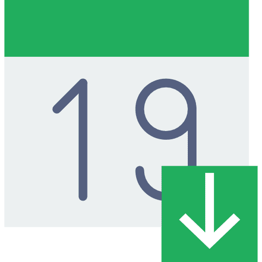 Calendar administration organization interface icon