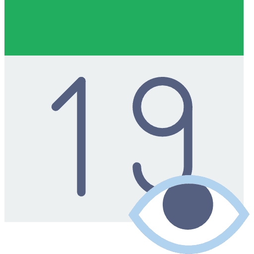 Calendar interface administration calendar icon